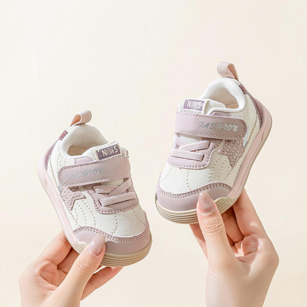 Breathable Toddler Shoes for Girls Soft-soled White Shoes for Boys Non-slip and Wear-resistant Sneakers
