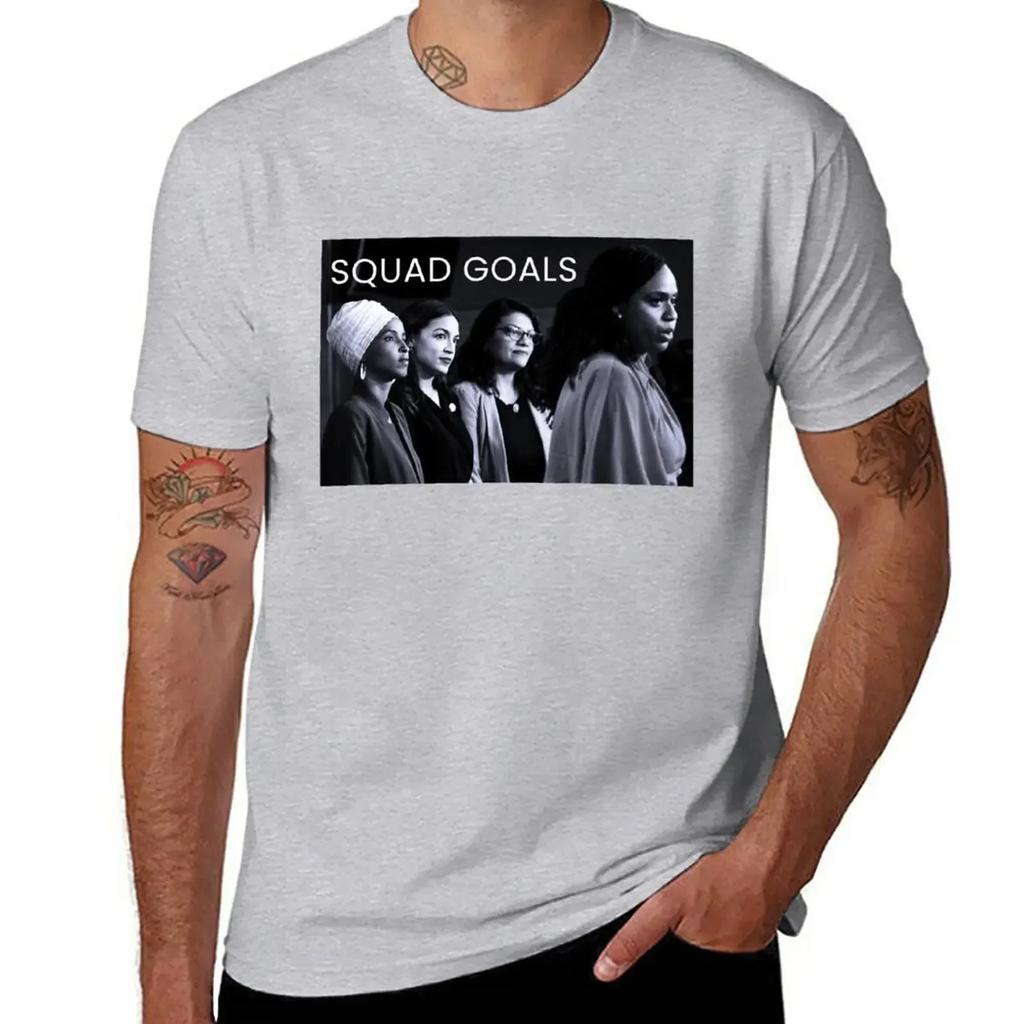 Freshman Congresswomen Squad Goals T-Shirt Graphics Funnys T Shirts Men
