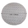 Fashion Satin Embroidered Lace Tablecloth Elegant Lace Design Round Tablecloth Vintage Embroidery Table Cover Dining Table