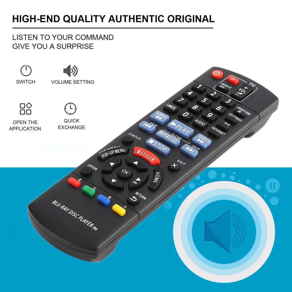 YOun Remote Control for Panasonic N2QAYB000867 and DMP-BD89 BD79 Blue-ray