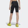 Adidas Logo Print High-Waisted Cycling Shorts Women Shorts Black HI6058