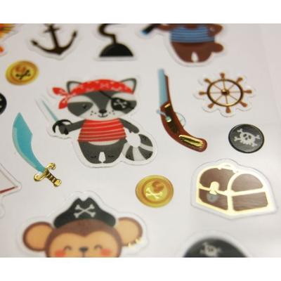 Stickers - Little Pirate Animals - 1.8 Cm