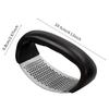 Stainless Steel Garlic Press Set - Upgraded Manual Garlic Press, Compact Household Kitchen Tool