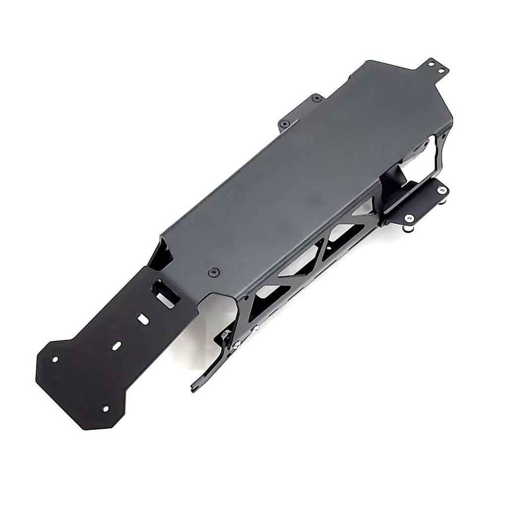 KF RC Ultra-Lightweight Aluminum Chassis for Tamiya 1/10 4WD Hot Shot/Hot Shot II/Boomerang (Black)