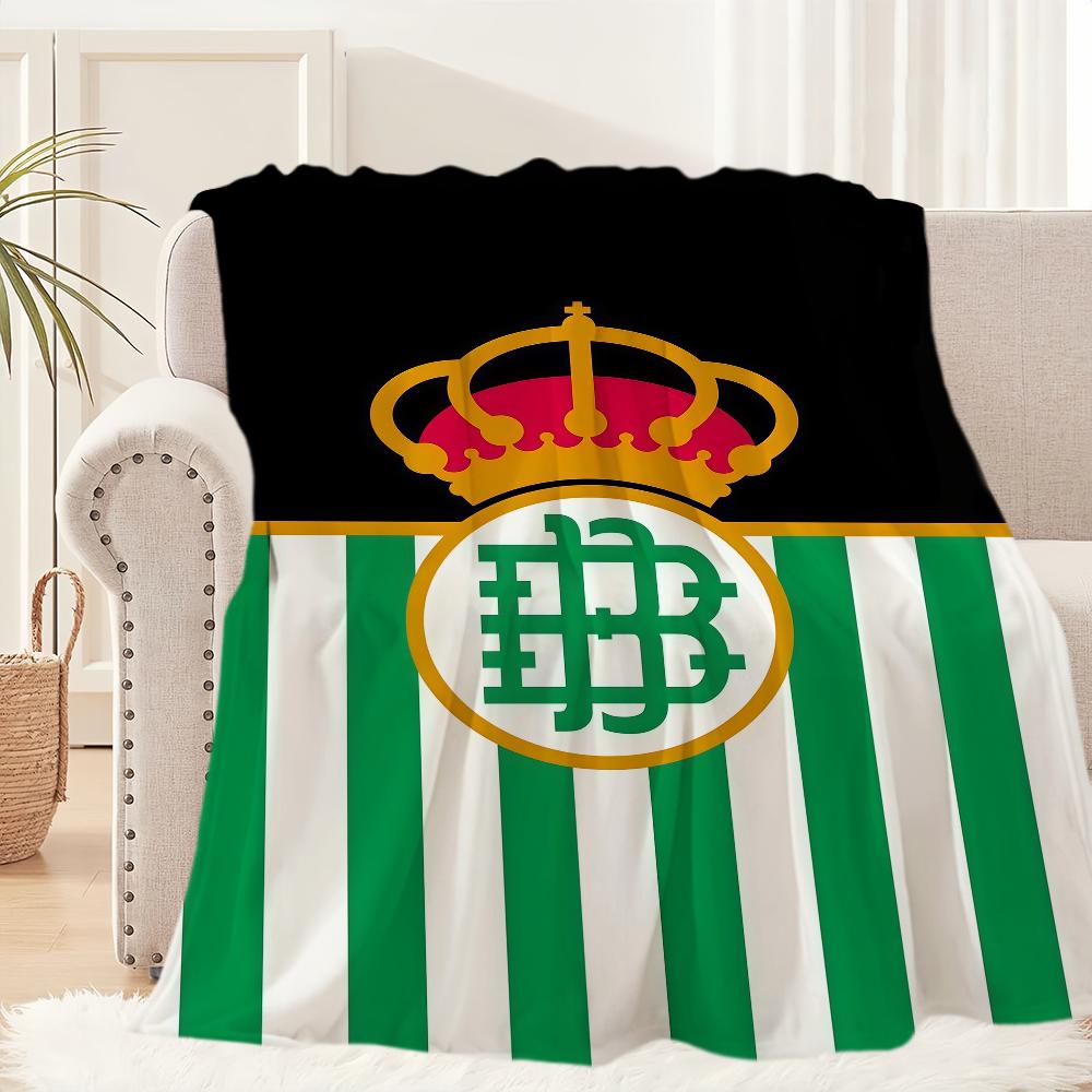 

Football Club R-Real B-Betis Blanket Blanket for Couch Sofa Travel Home Picni Flannel Blanket birthday gift Warm Comfortable 30x40in