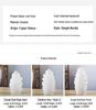 Nordic White Unglazed Ceramic Vase - Decorative Fake Flower Holder for Home and Living Room