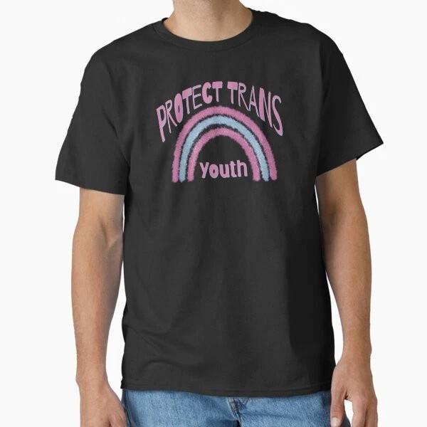 Protect Trans Youth Classic Tshirt Made In Usaaus Tshirt S2xl S