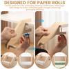 1/2 Pair Wooden Desk Mount Paper Roll Dispenser Adjustable Drawing Papers Rolls Holder Table Mount Drawing Paper Roll Dispenser