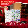 JOYFY 2025 Christmas Advent Calendar Gemstones 24 Days Christmas Countdown Calendar Rock Collection for Kids Xmas Party Favors