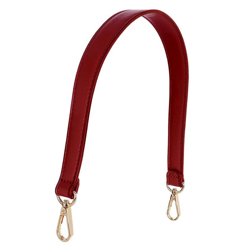 7 Colors Pu Leather Bag Strap Handbags Handles For Handbag Short Bag Strap Purse Strap Golden Buckle Replacement Bag Belt Band
