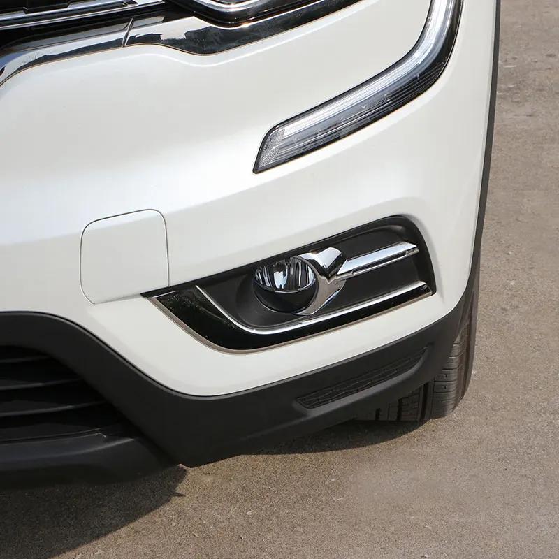 Car Front Fog Light Cover for Renault Koleos MK2 II for Samsung QM6 2017 - 2025 Fog Lamp Trim Sticker Styling Accessories