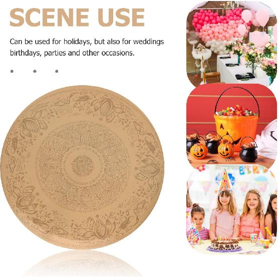 Luxshiny Cookie Tin with Lid Round Golden Cookie Jar Tin Cake Baking Pan Food Storage Container Snack Biscuits Treat Boxes For Keep Cookie Candy