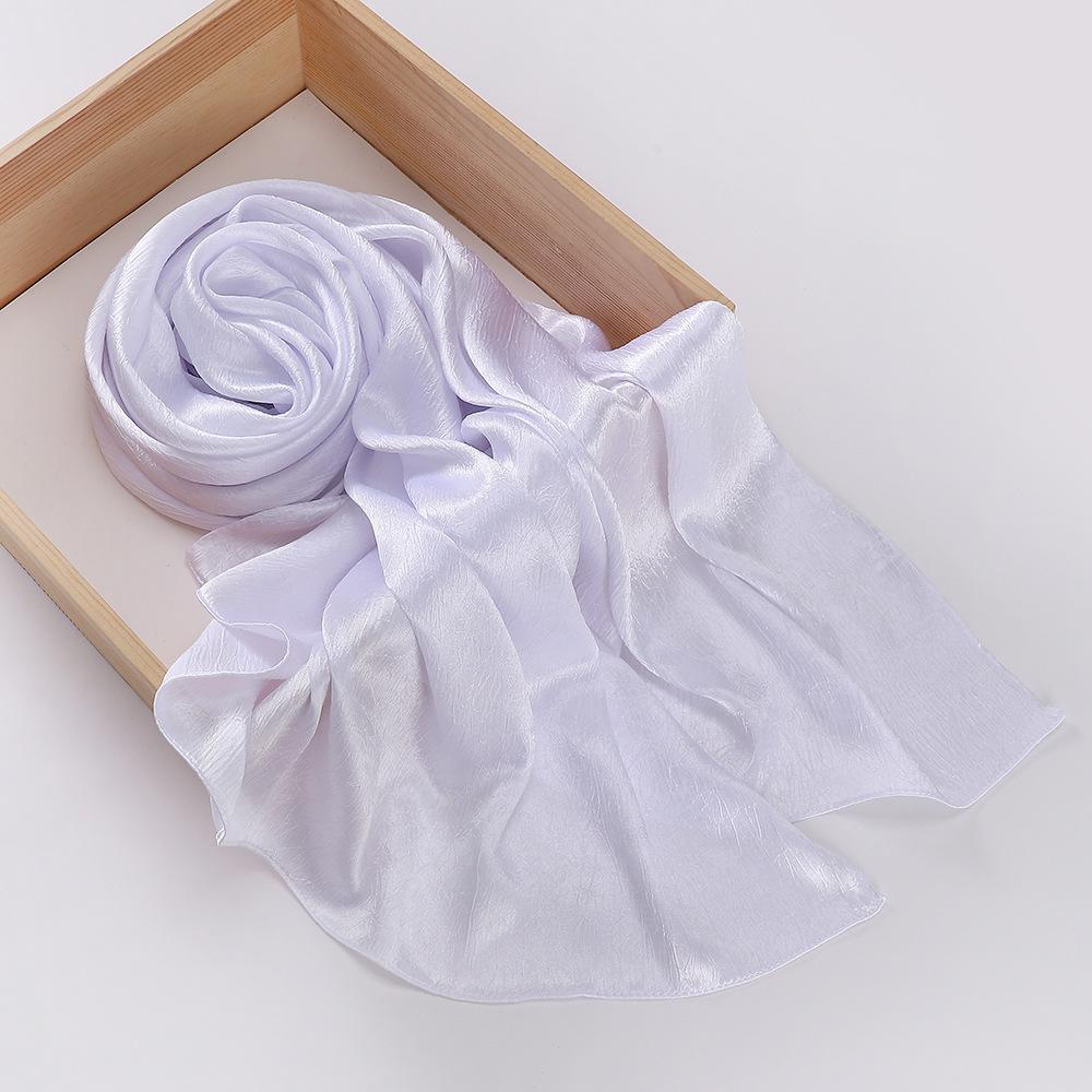 Chiffon Hijab Silk Scarf For Women Scarves Luxury Bandana Headband Headscarf Shawl Chic Muslim Woman Turban Hijabs
