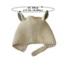 Keep Warm Knitted Beanie Hat Solid Color Baby Hat Cute Ear Protection Cap  Kids Boy Girl