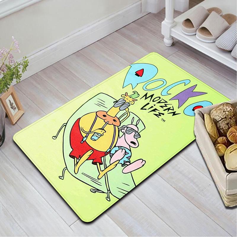 Rocko's Modern Life Rug Floor Mat for Living Room or Bedroom Soft and Comfortable Carpet a Gift for Birthday and Holiday.