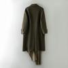 Autumn and Winter 100% Wool Coat Men's Long Over-the-knee Cashmere Coat Double-breasted Casual Woolen Coat New Style