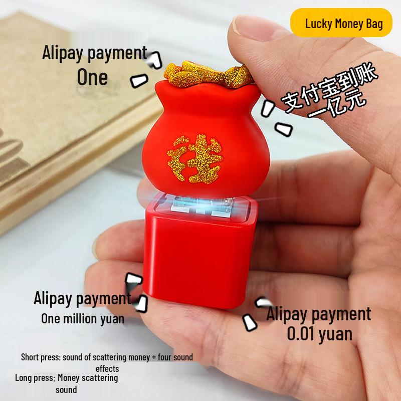 

Кричачий курча музичний брелок: Мультяшна іграшка для зняття стресу «Курча Бобо»