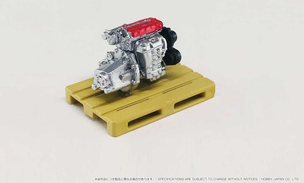 HJ64 Scale Honda Civic Type R Sunshine Yellow with Engine Display Model 1/64 (EK9) (Assembled)