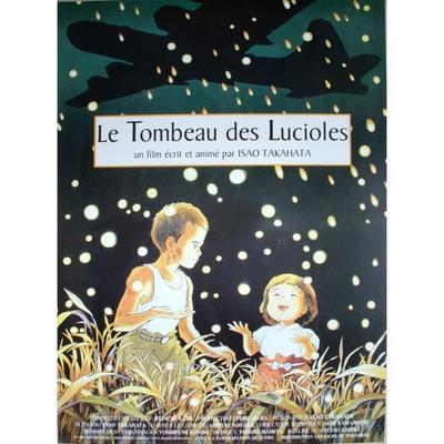 DER GRAB DER GLÜHWÜRMCHEN Originales Kinoplakat Gerollt Kleinformat 53x40cm Filmplakat Hotaru no haka