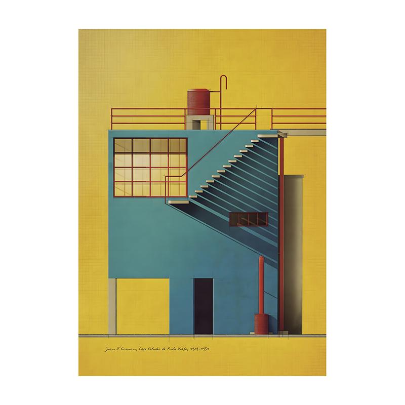 Bauhaus Exhibition Poster Chair Canvas Painting Vintage Bauhaus Print Wall Art Picture for Living Room Cuadros Home Decoration