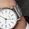 Men Dress Watch Round Dial Band Quartz Wristwatch Stainless Steel Elegant Analog Watch for Casual or