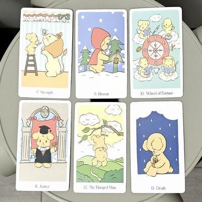 Chouchou Tarot Deck 78 Pcs Kawaii Tarot Cards 10.3*6cm