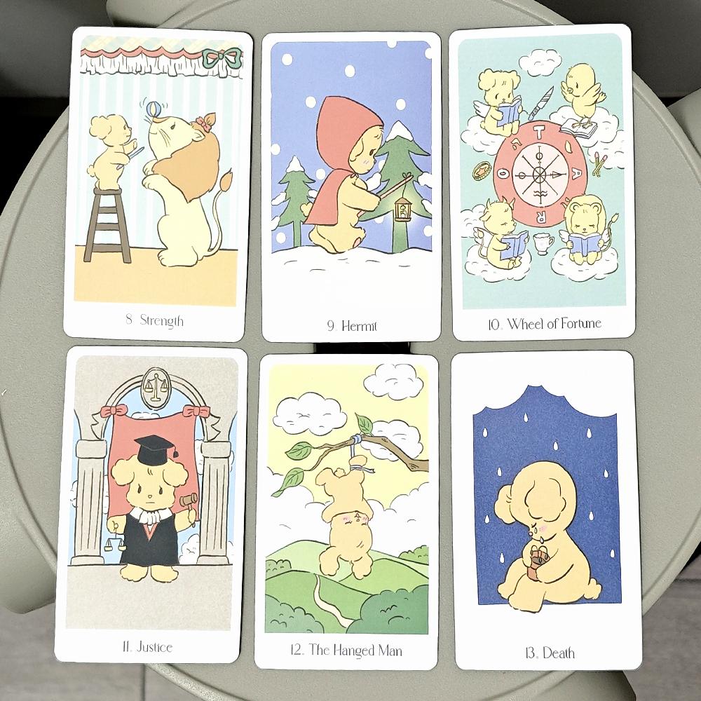 Chouchou Tarot Deck 78 Stück Kawaii Tarotkarten 10,3 * 6 cm