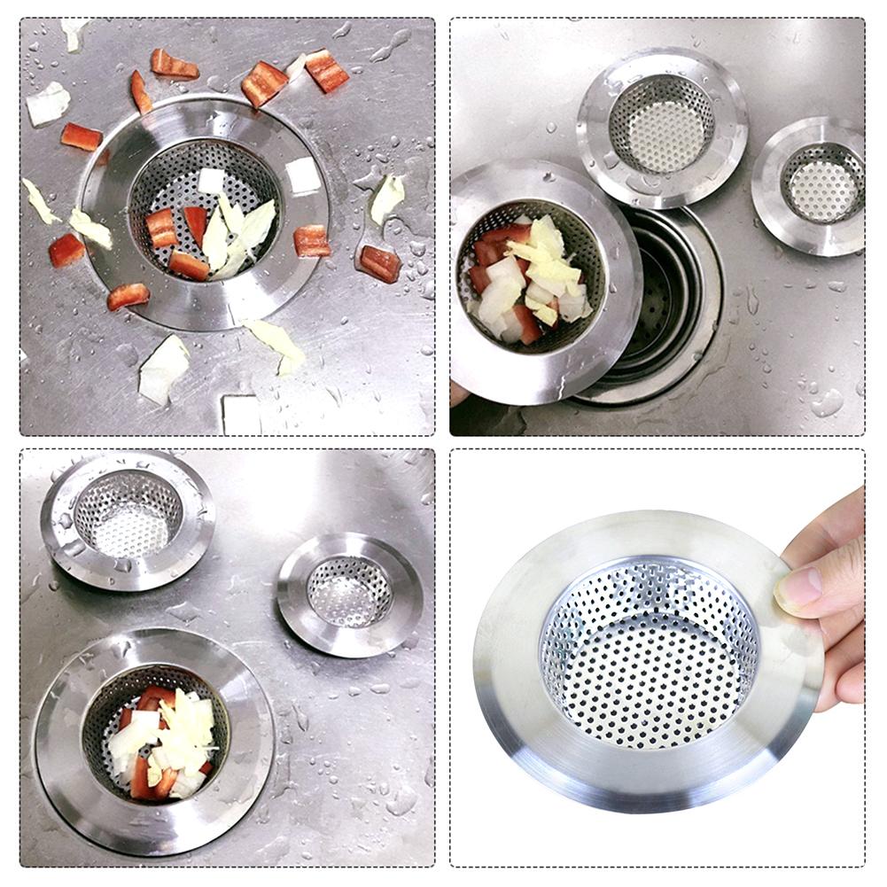 Sink Strainer Kitchen Sink Grid Filter Stainless Steel Drain Hole Filter Mesh Protection Against Clogging Kitchen Accessories