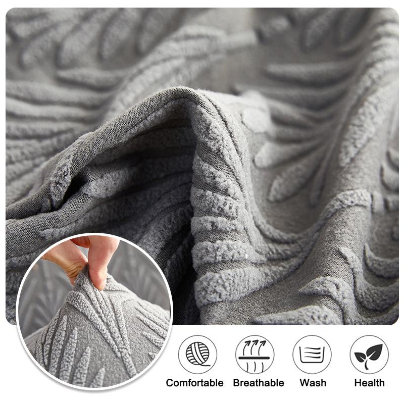 Jacquard Chair Cover Thick Elastic Chair Slipcover Stretch Chair Protector Cover For Dining Room, Kitchen, Party Home Decoration