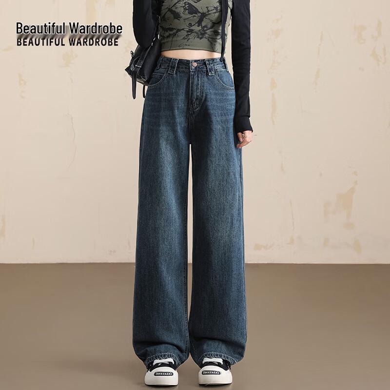 

КРАСИВЫЙ ГАРДЕРОБ Женские винтажные джинсы с высокой посадкой, свободные, с прямыми штанинами M