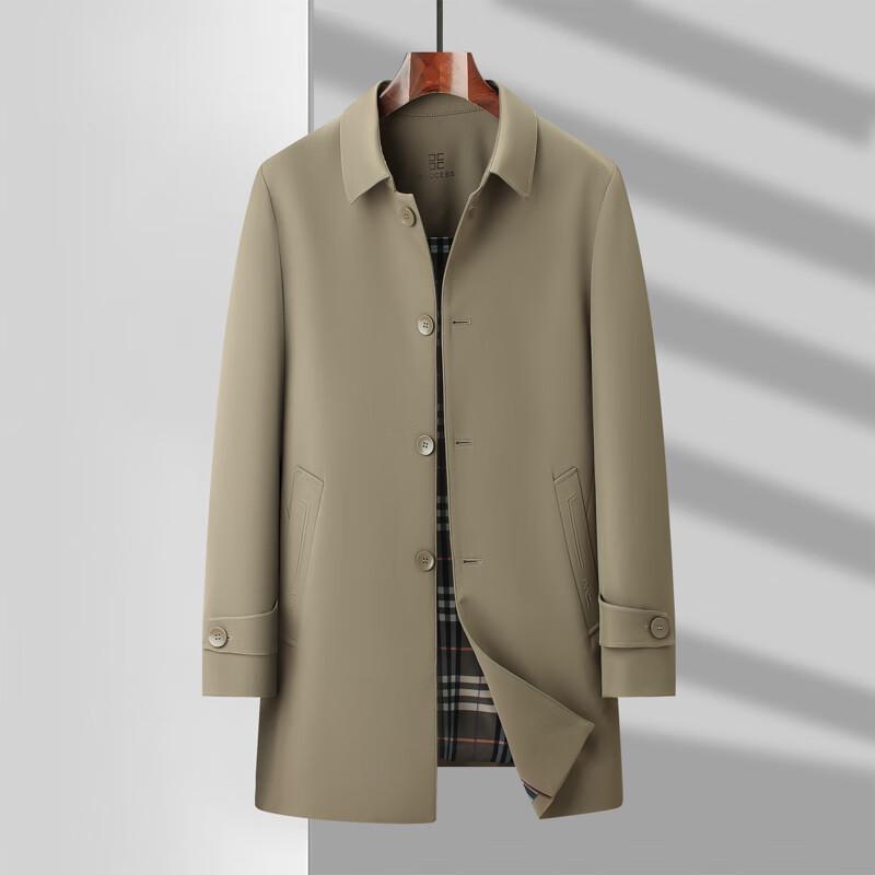 

Romon Men s Mid-length Lapel Trench Coat 170