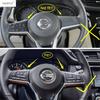 ABS Steering Wheel Button Frame Decoration Cover Trim For Nissan Leaf 2018 -  Matte / Carbon Fiber Accessories Interior Kit
