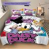 3pcs Daisy Duck Printed Quilt Set Soft and Comfortable Quilt Cover for Bedroom, Guest Room Q014