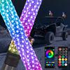 2pc 2ft Fat Whip Lights for Side by Side Turning Signal Function Compatible with Polaris RZR For Can-Am Maverick X3 For UTV ATV