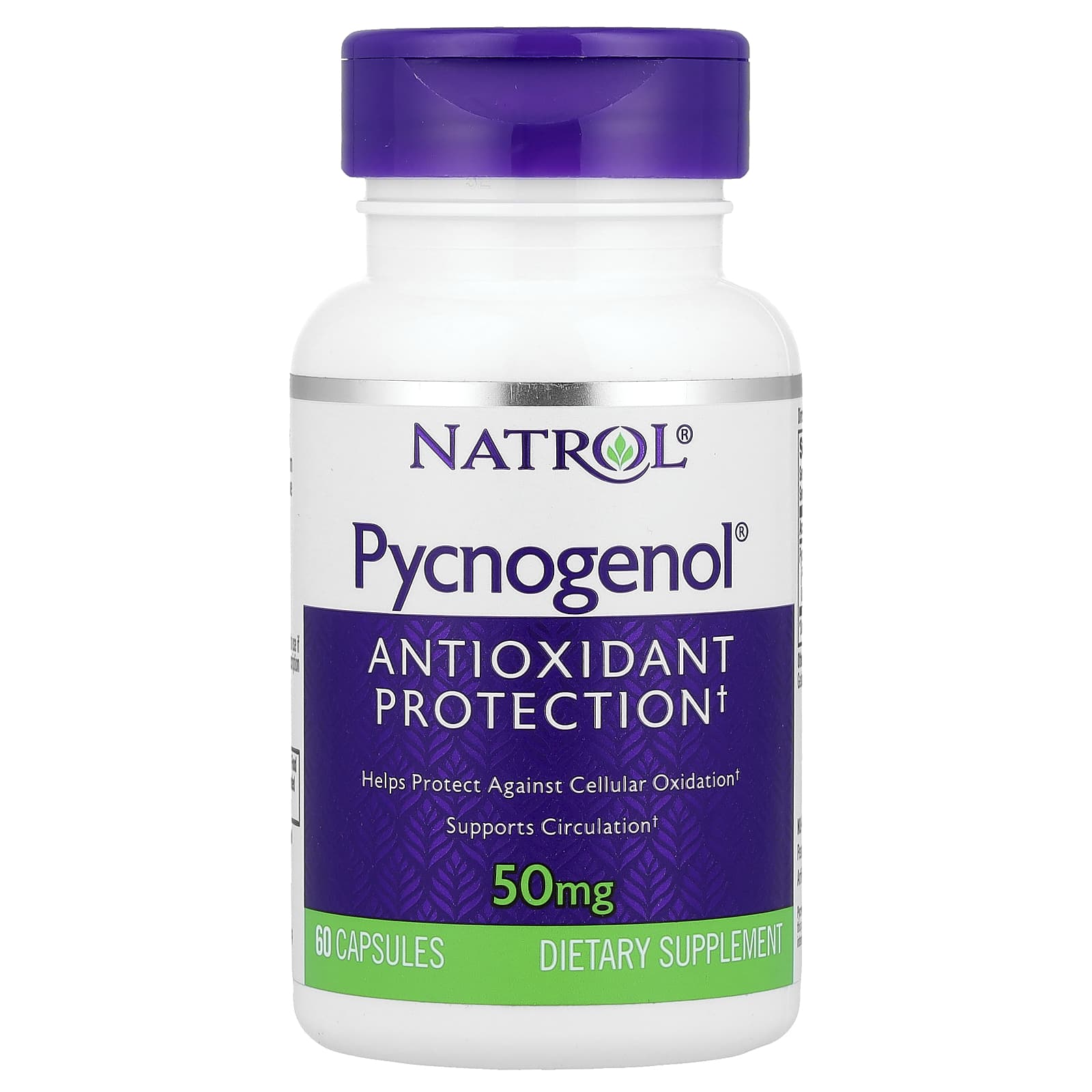 

Pycnogenol, 50Mg, 60 Capsules