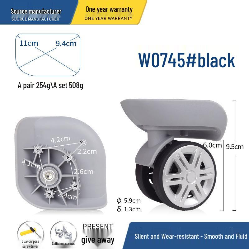 Rodas de Substituição Universal para Malas e Malas de Trolley