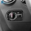 Echter Weicher Karbonfaser-Aufkleber für Seat Leon 2005 2006 2007 2008 2009 2010 2011 2012 LHD RHD Auto Scheinwerferschalter Rahmenverkleidung