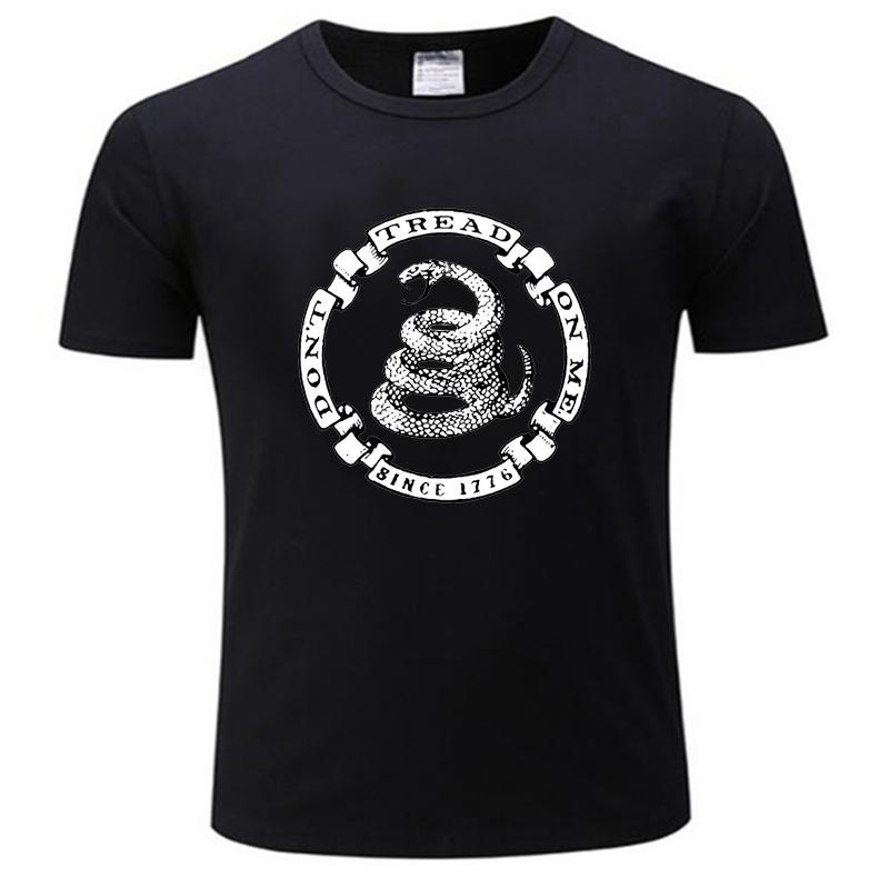 Good Quality TShirt Top Tees New Tee Shirt Tops Cotton Fitness Tee Dont Tread On Me T Shirt Short Sleeve Brand Clothing