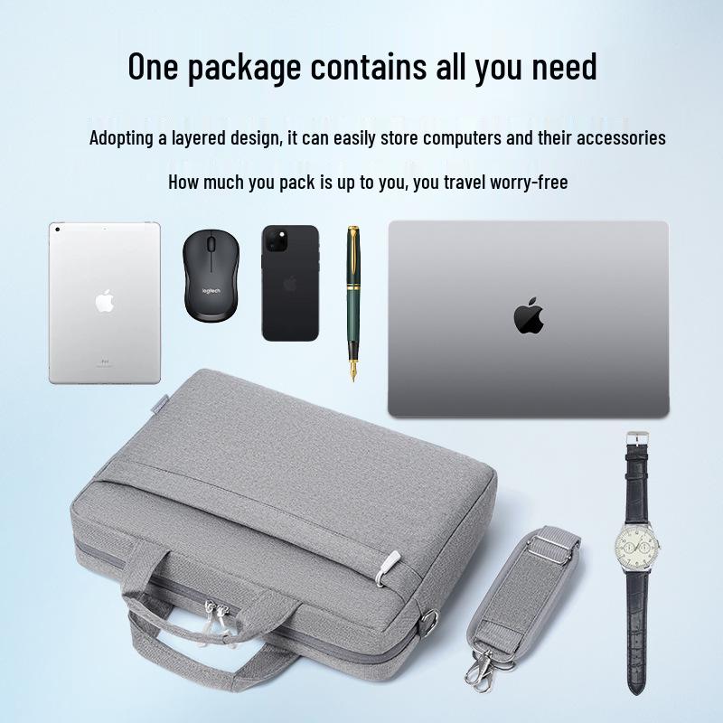 Portable 15.6-17 Inch Splash-Proof Laptop Briefcase for Men & Women