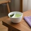 Moderner tragbarer Teebereiter Keramik Kipp-Teetasse mit Infuser, Integrierter Sieb-Brühbecher, Filtertasse 350ml Fassungsvermögen, Wasserabtrennung