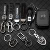 1pc Metal Alloy For Mazda Axela 2 3 MS CX30 CX3 CX5 Car Badge Keychain Luxury Keyring Pendant Gifts Leather Key Case Accessories RTFR5