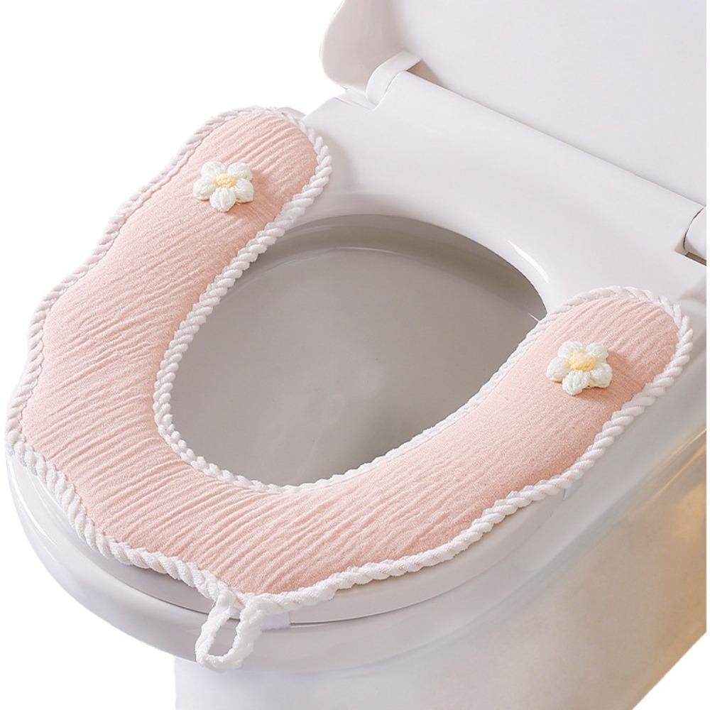 U-Shaped Toilet Seat Pad Washable Toilet Seat Cushion Portable Potty Mat Bathroom
