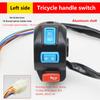 Electric Tricycle Handle Seat Switch Assembly Horn Headlight Turn Signal Universal Combination Button With Brake Lever