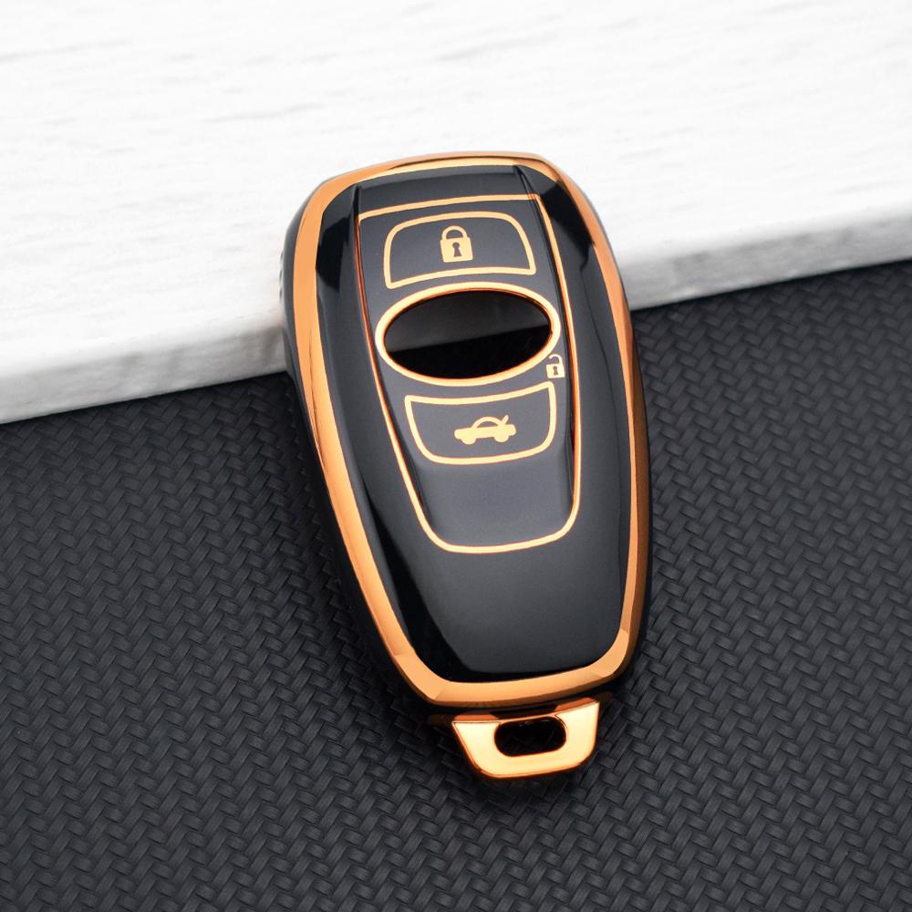 

Smart Key Fob Cover for Subaru WRX STI XV Crosstrek Legacy BRZ Forester Impreza Outback 3/4 Buttons Key Protective Holder Chain