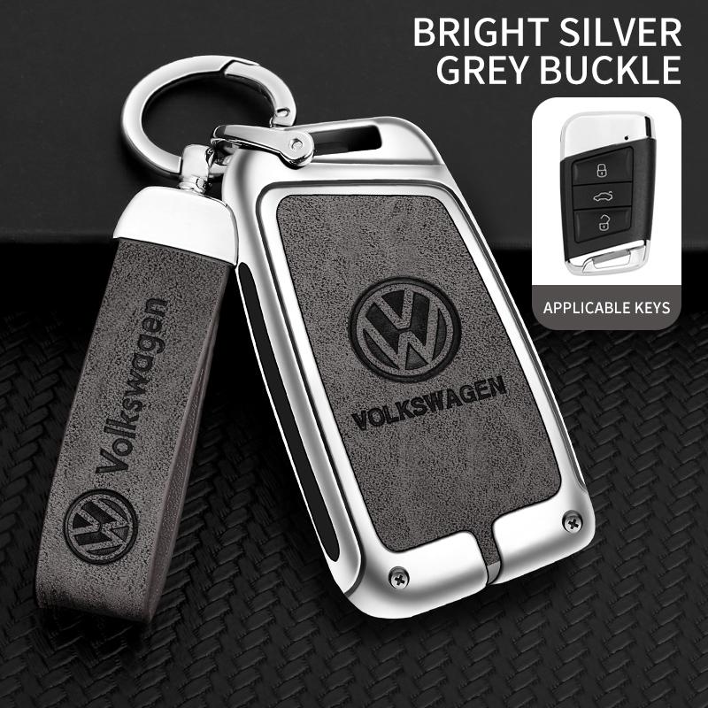 Für VOLKSWAGEN Metall Leder Auto Schlüsselhülle Abdeckung Schale Schutz für VW Volkswagen Magotan Magotan GTE Passat B6 B7 B8 CC Arteon