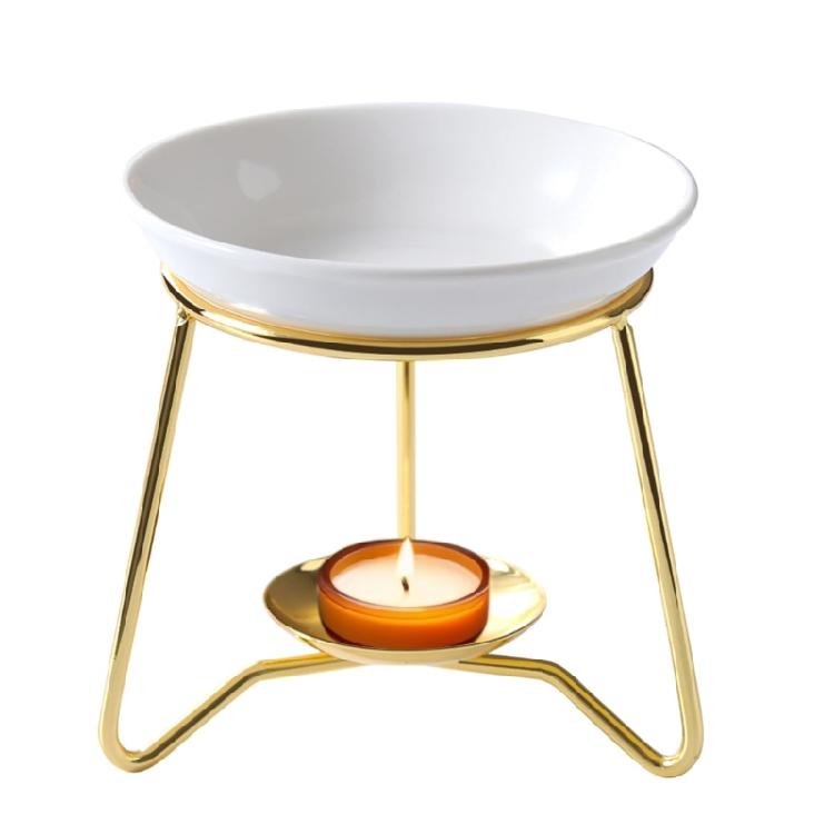 Stylish Essential Oil Burners Melt Warmer Tealight Candle Holder Metal Rack for Living Space and Bedroom Desk Ornament