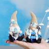 Coastal Gnome Figurine, Beach Shell Conch Gnome Ornament, Resin Ocean Gnome Statue for Summer Beach House Home Decoration
