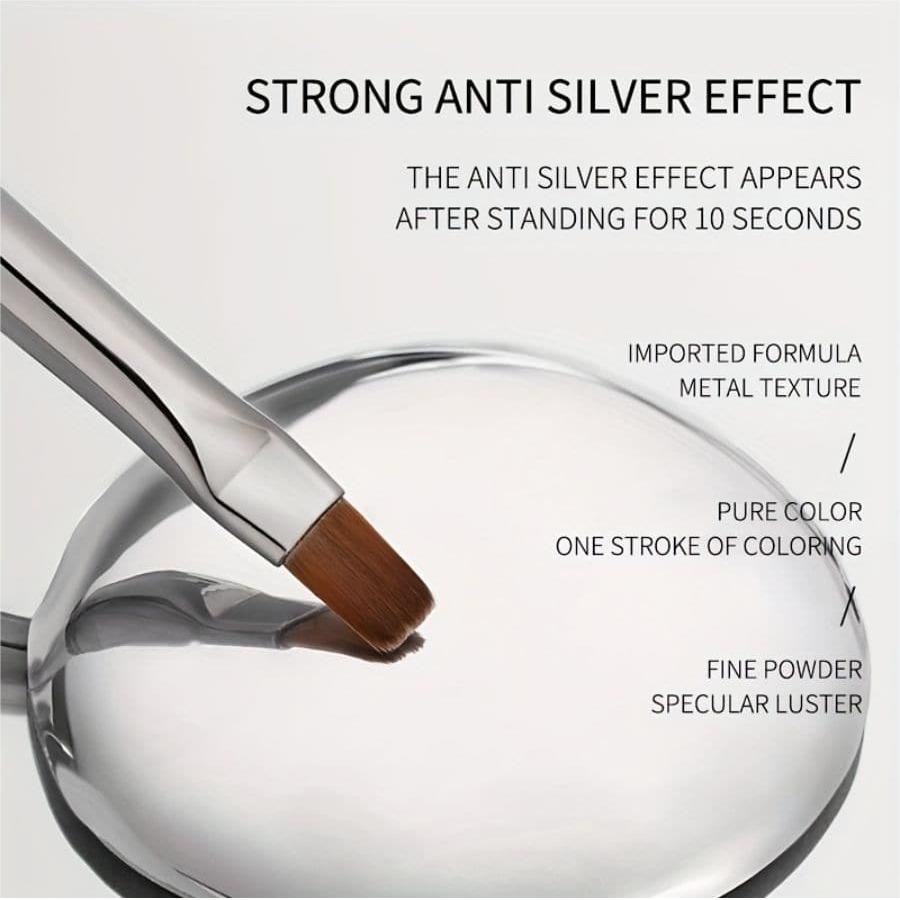 Mirror Metal Gel Nail Polish Silver Color Nail Painting Drawing UV Gel Long-Lasting Nail Art Decor