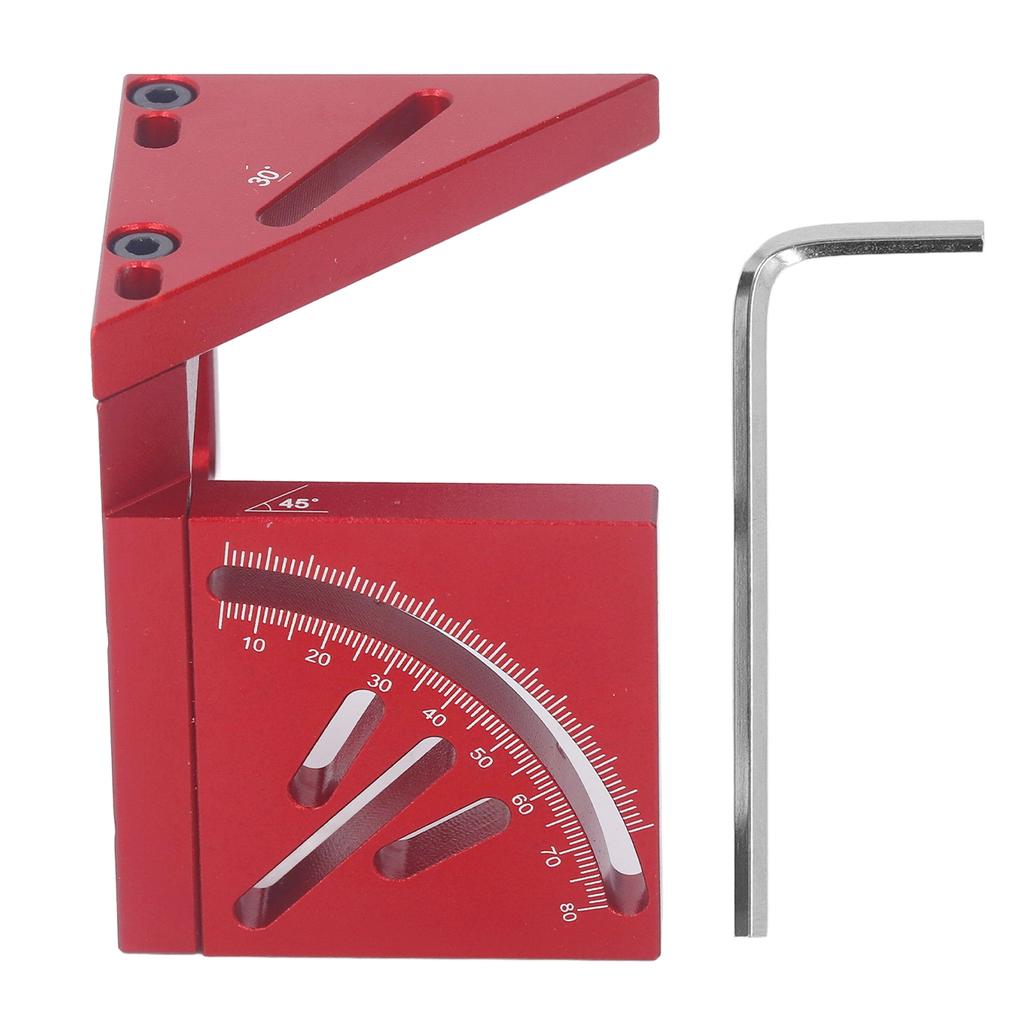 Multi Angle 3D Protractor 45 Degree Marking Ruler Essential Woodworking Line Marker Square Tool for