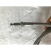 Motorcycle PTFE smooth bore stainless steel braided disc brake hoses clutch lines kits with stainless steel fittings